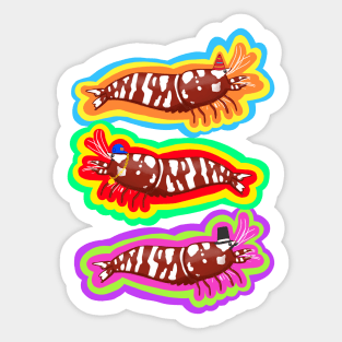 Shrimp Rave Sticker